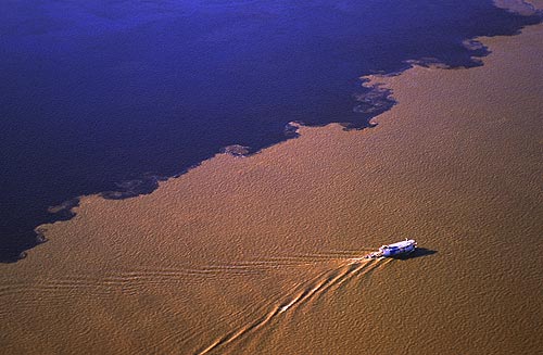 Paisagem do rio Amazonas em Manaus