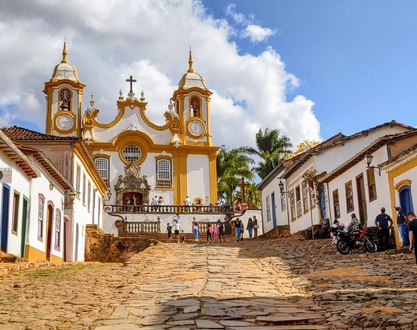 Igreja histórica em Ouro Preto, Minas Gerais